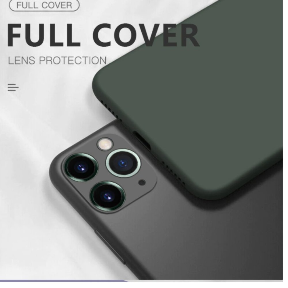 For iPhone 12 Pro Max Case Luxury Original Silicone Full Protection Soft Colors